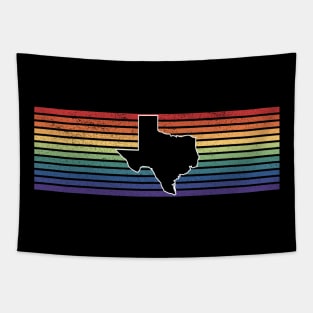 Texas State Rainbow Gay Pride Tapestry