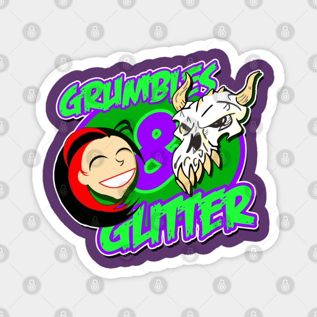 Grumbles & Glitter Magnet by crowjandesigns