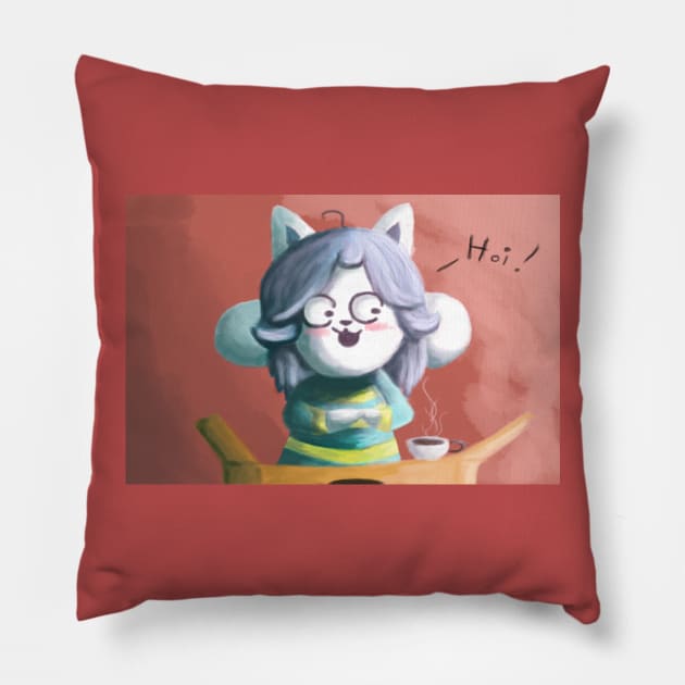 Temmie Pillow by Hewiie