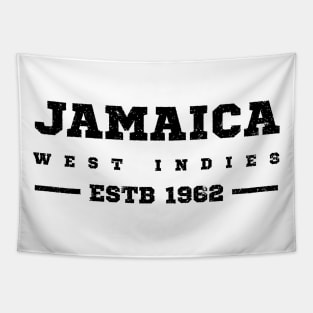 Jamaica Estb 1962 West Indies Patriotic Design Tapestry