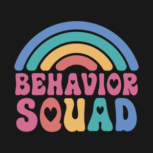 Rainbow Behavior Squad ABA Therapist RBT Therapy Diagnosing T-Shirt