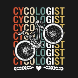 Cycologist Funny Mountain Bike, Vintage Bicycle Gift T-Shirt