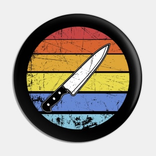 Chef knife vintage retro Pin