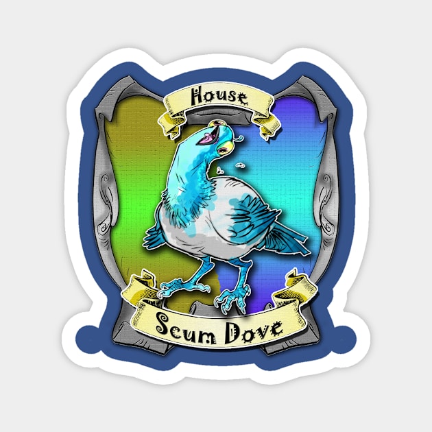 House Scum Dove Magnet by Trashgoblins Inc.