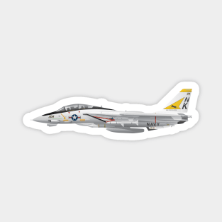 Fighter Squadron 21 (VF-21) Freelancers F-14 Tomcat Illustration Magnet