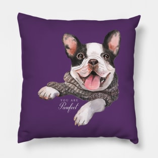 Sweet Pawfect Frenchie Pillow