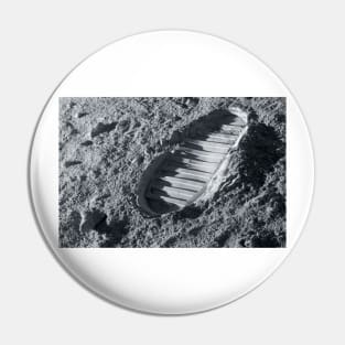 Astronaut footprint on the Moon (C002/6983) Pin