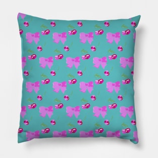 Cherries and Bows Pillow