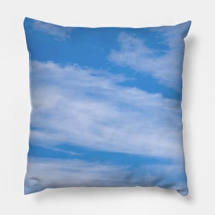 Blue Sky with Clouds | Clouds | Sunny Day Pillow