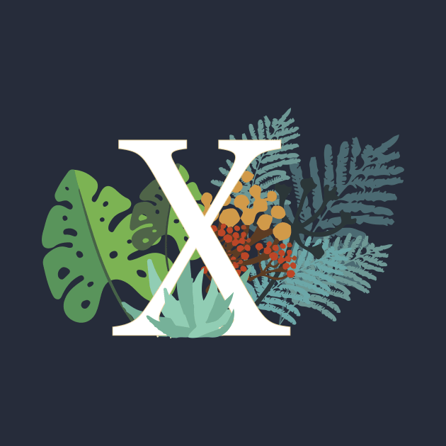 Plant Letter X by HiPolly