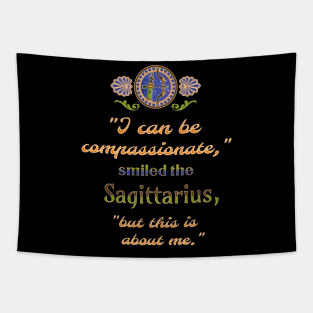 Ironic astrological quotes: Sagittarius Tapestry