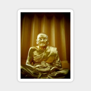 Buddha seated, Thailand. Depicted as an old man. Magnet