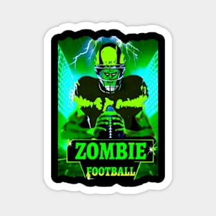 Zombie Football Poster Magnet