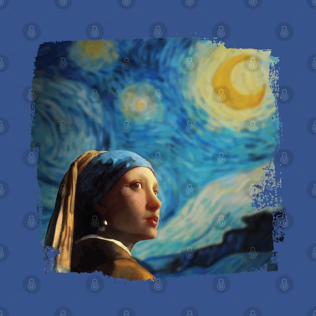 Girl with Starry Night by hayatininevreni