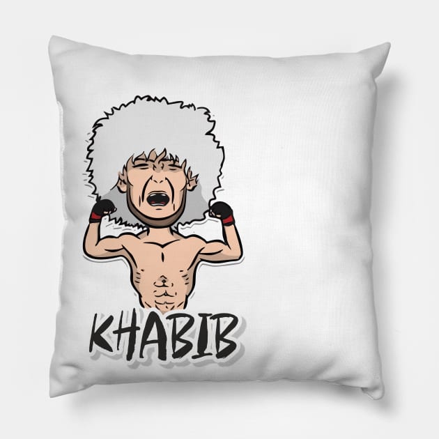 Khabib Nurmagomedov MMA mixed martial art Pillow by Sport Siberia