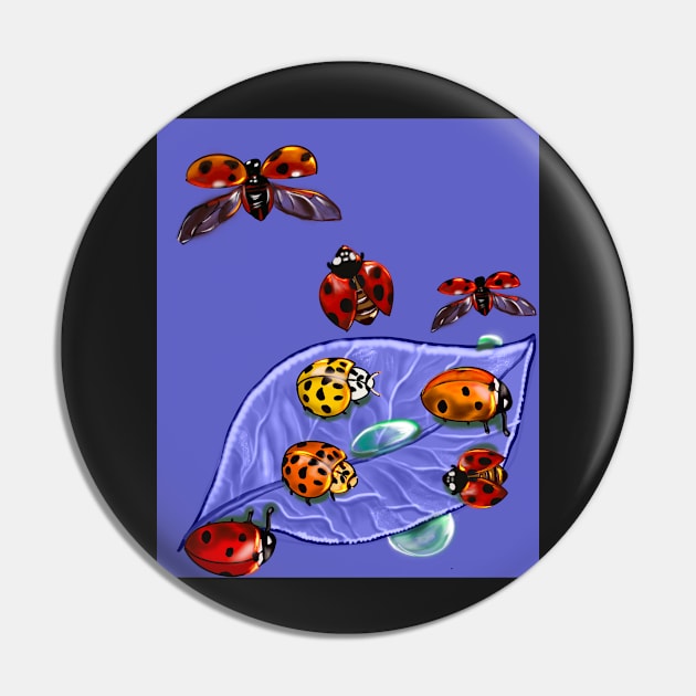 A group of lady bugs is called a loveliness - purple background Pin by Artonmytee