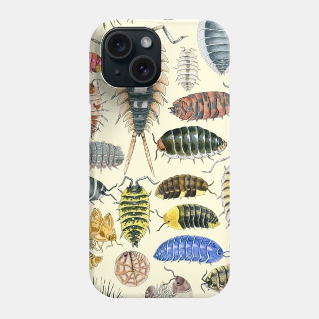 Crazy Isopod Pattern Phone Case by paintedpansy