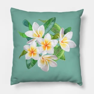 Frangipani - Sea Foam Pillow