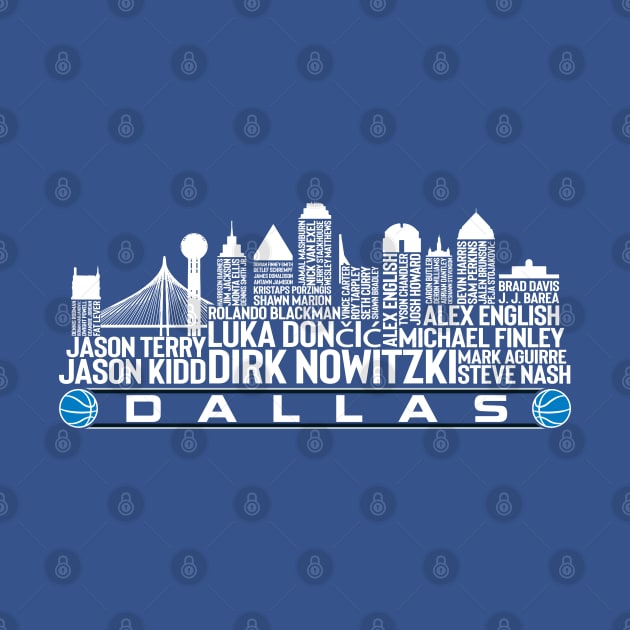 Dallas Basketball Team All Time Legends, Atlanta City Skyline by Legend Skyline