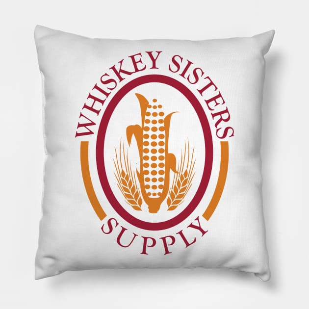 Whiskey Sisters Supply Logo Pillow by WhiskeySistersSupply