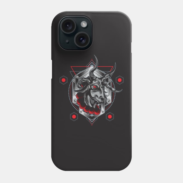 Steel Bull Phone Case by Juancuan