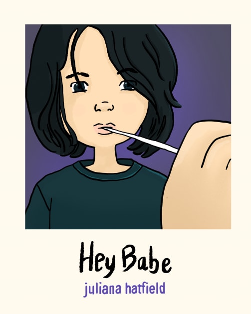 Juliana Hatfield - Hey Babe Polaroid illustration Kids T-Shirt by MiaouStudio