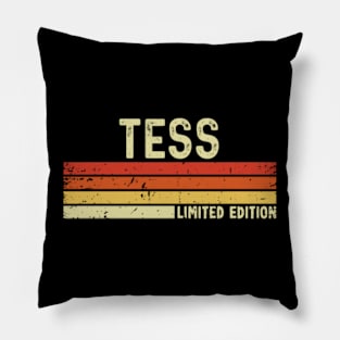 Tess Name Vintage Retro Limited Edition Gift Pillow