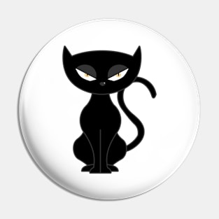 Black cat Pin