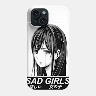 SAD GIRLS SAD JAPANESE ANIME AESTHETIC Phone Case