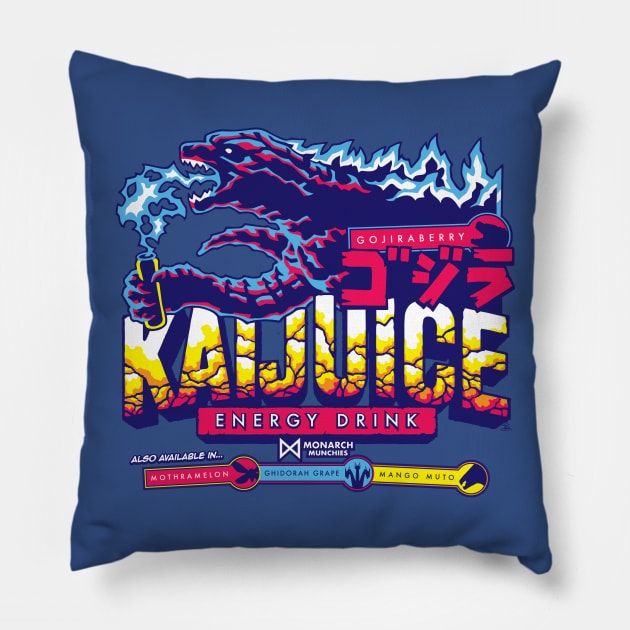 Kaijuice Pillow by ShokXoneStudios