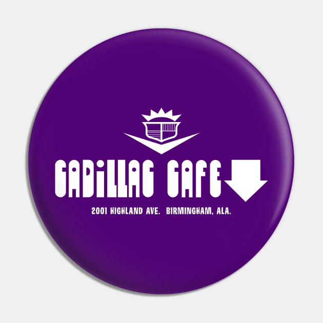 Cadillac Cafe Sign Pin by Wright Art