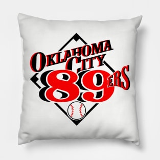 Defunct Oklahoma City 89ers Baseball Pillow