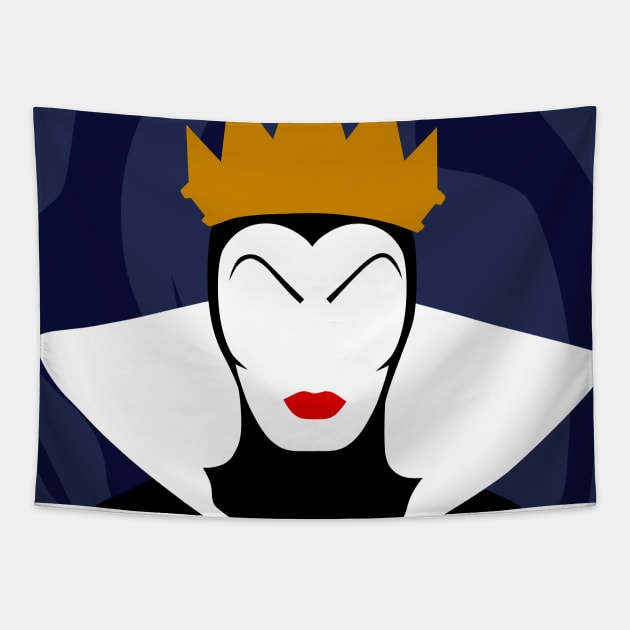 Minimal Evil Queen Tapestry by PaprikaPanda