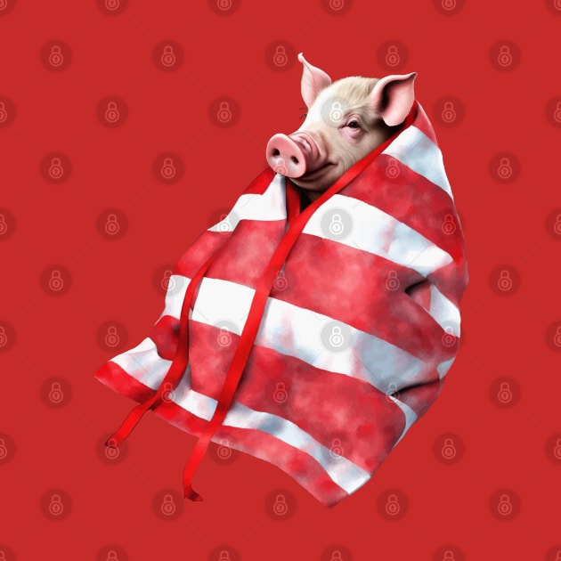 Funny Festive Pigs in Blankets Christmas Pun by taiche