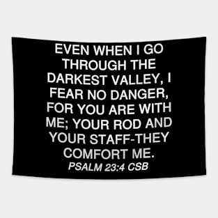 Psalm 23:4 Christian Standard Bible Text Tapestry