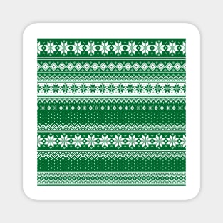 Nordic Scandinavian Christmas Green2 Magnet