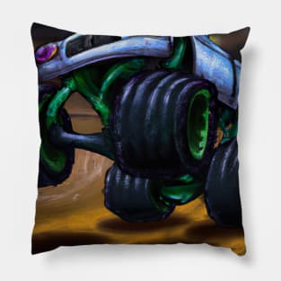 Monster Truck in Arena Pillow