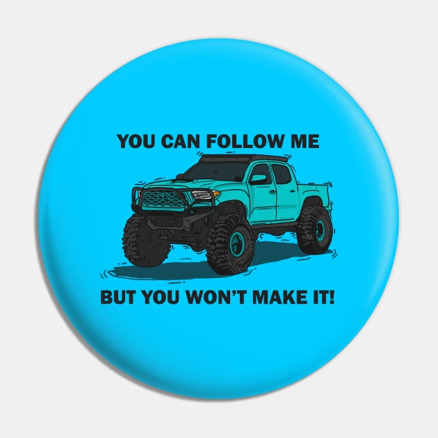 Toyota 4Runner Monster - Light Blue Pin by 4x4 Sketch