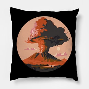 erupting volcano Pillow