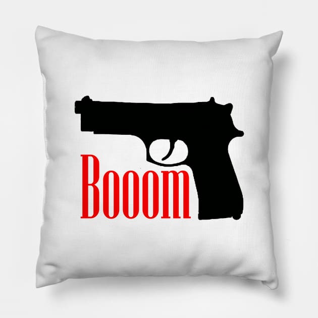 Handgun Boom Pillow by Jakavonis