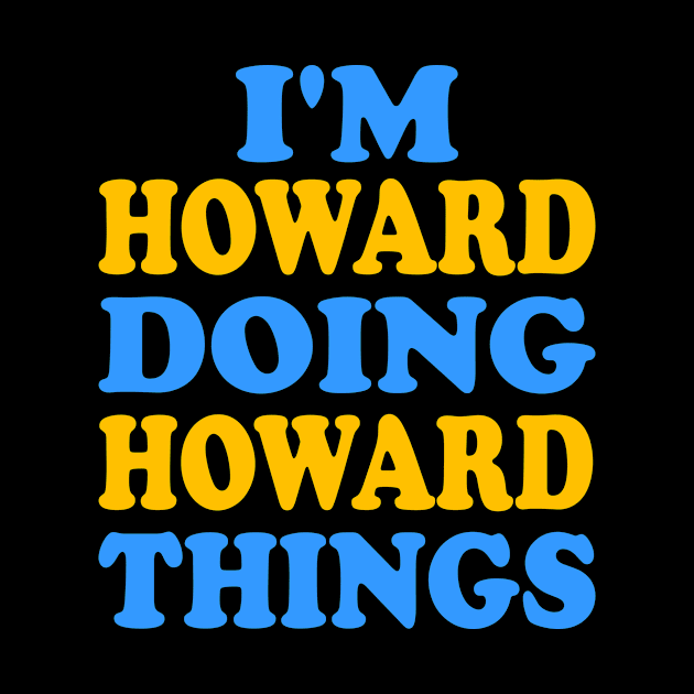 I'm Howard doing Harris things by TTL