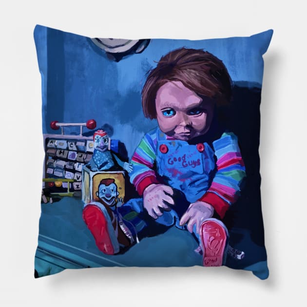 Chucky Childs Play 2 Pillow by Art Of Lunatik