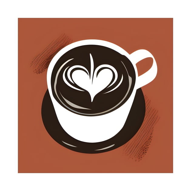 Heart latte art by artsyworldart