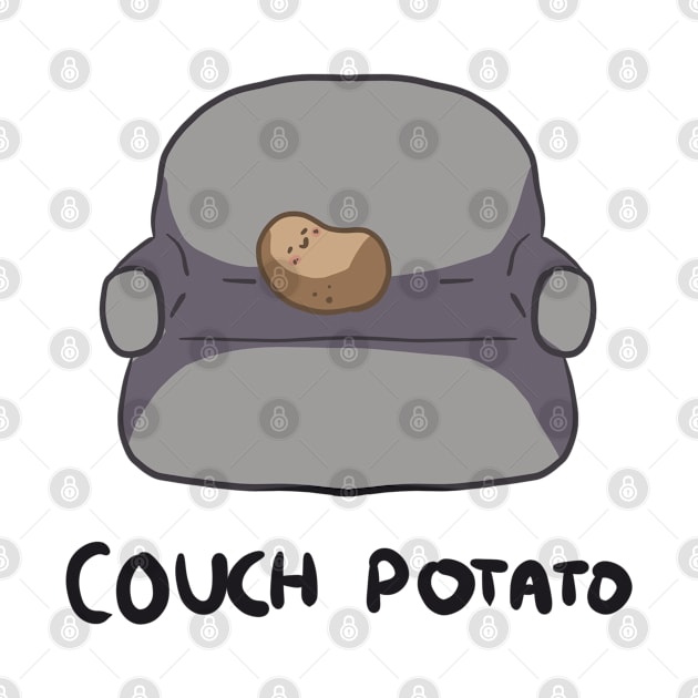 Cute Couch Potato Enjoys Binge Watching Time by PreeTee 