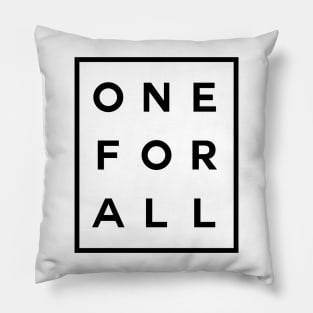 One For All Boxed (Black) Pillow