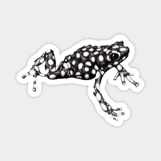 Maranon poison frog illustration Magnet by lorendowding