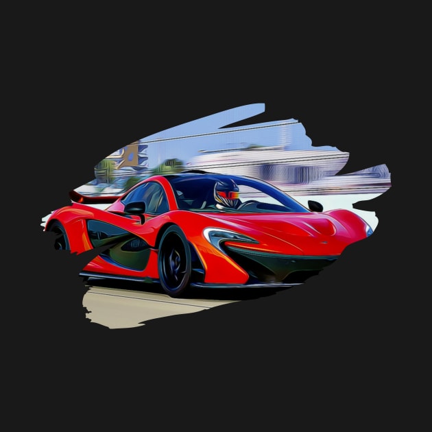 McLaren P1 Art Print by SynchroDesign