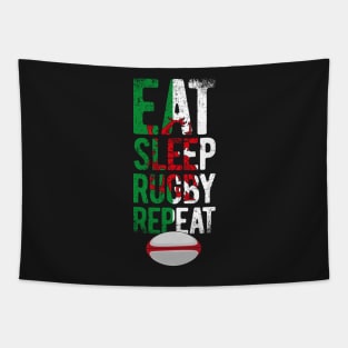 Eat sleep rugby repeat Wales rugby Tapestry