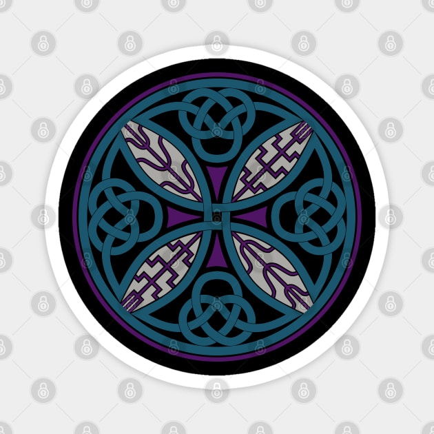 Book of Durrow Celtic Cross Magnet by Wareham Spirals