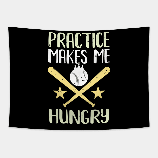 Funny Baseball Training Quote Tapestry by PixelArt